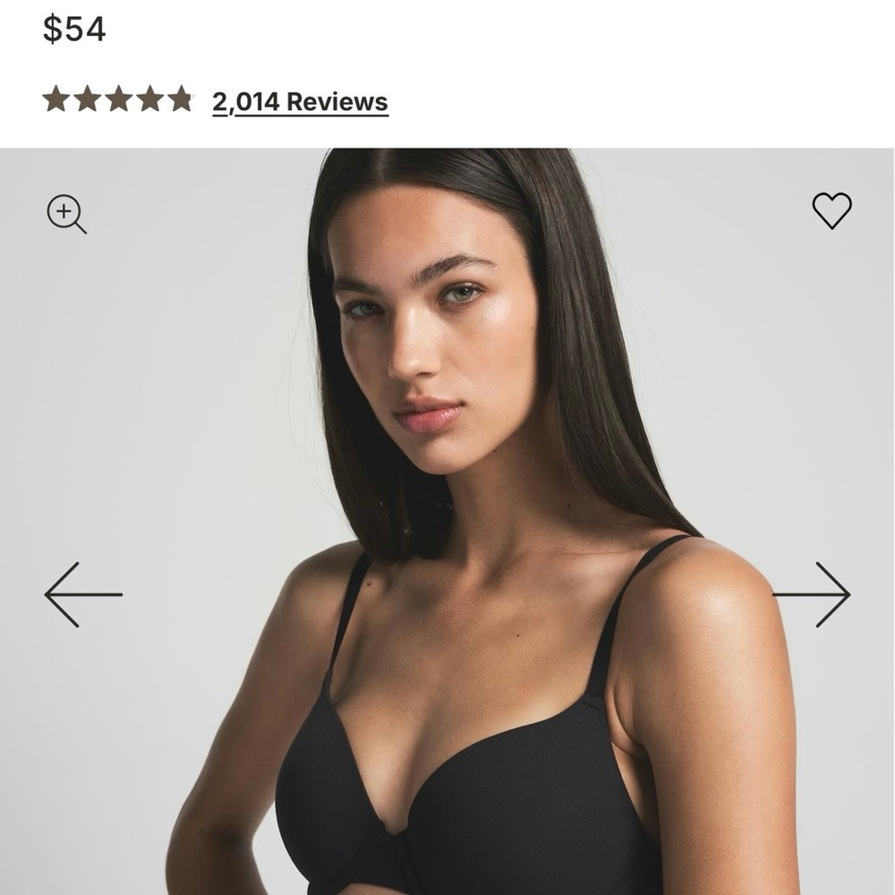 SKIMS Fits Everybody T-Shirt Bra in Onyx